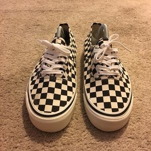 vans authentic checkerboard ultracush